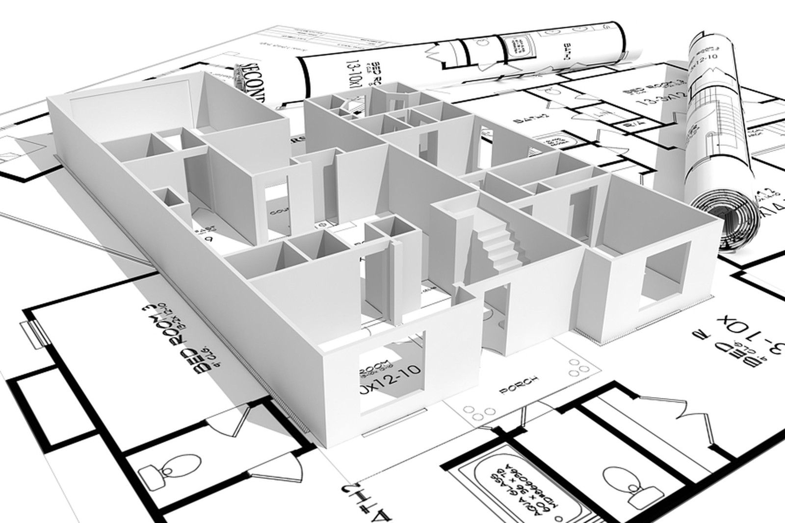 Koncepcja planów domu 3d