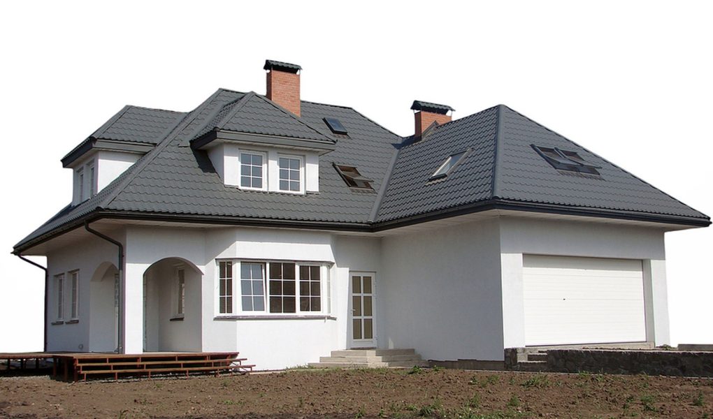 Nowy, wymarzony dom w budowie. Nowy dom