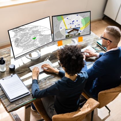 Plan mapy katastralnej. Nieruchomości Działka