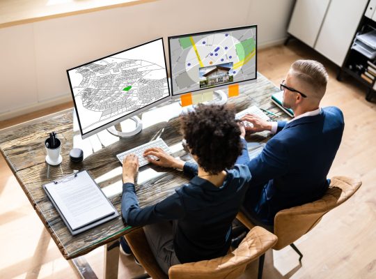 Plan mapy katastralnej. Nieruchomości Działka