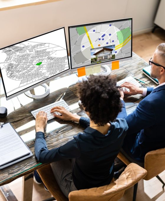 Plan mapy katastralnej. Nieruchomości Działka