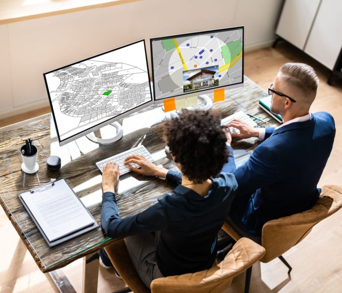 Plan mapy katastralnej. Nieruchomości Działka