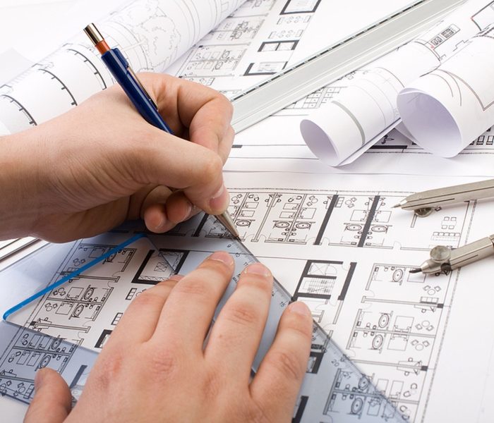 Plany architektoniczne i plany w biurze