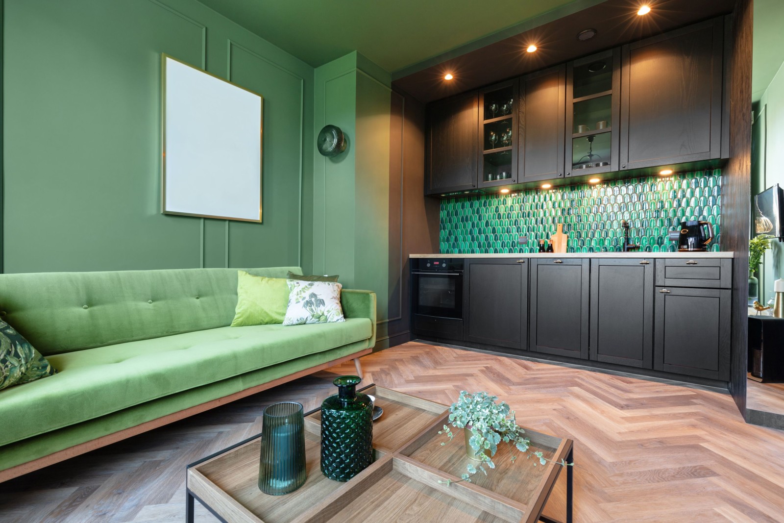 Projekt wnętrza małego eleganckiego mieszkania home staging