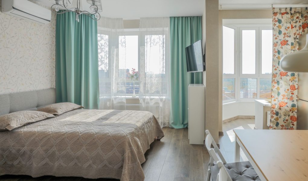 Nowoczesny, niewielki apartament w wieżowcu. Apartament dla małej rodziny