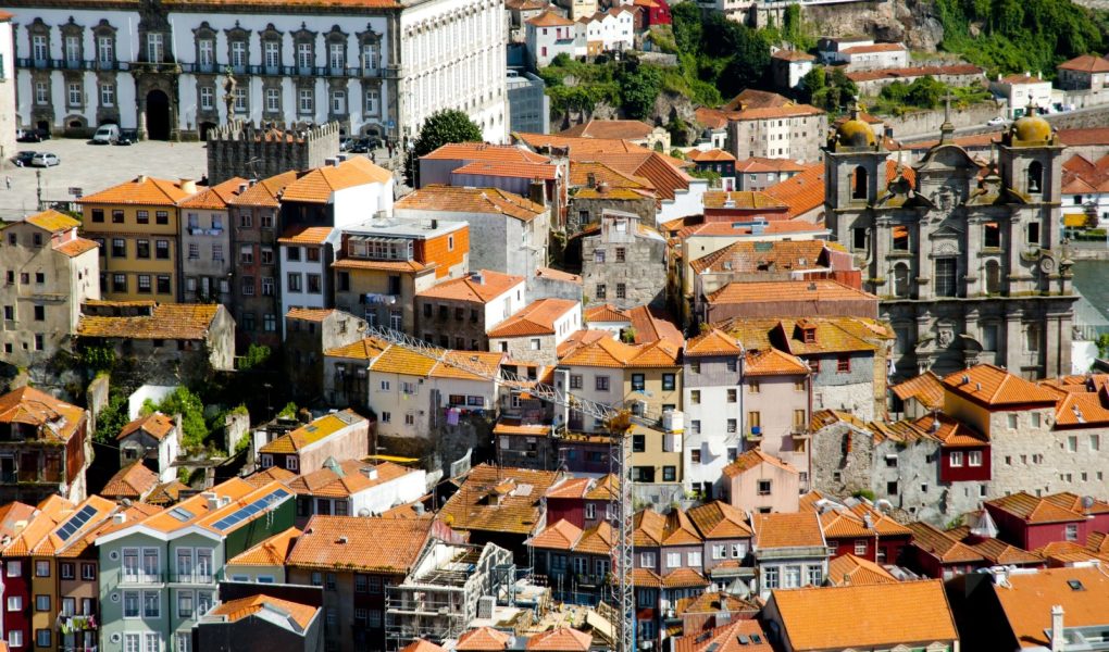 Widok miasta Porto z lotu ptaka - Portugalia