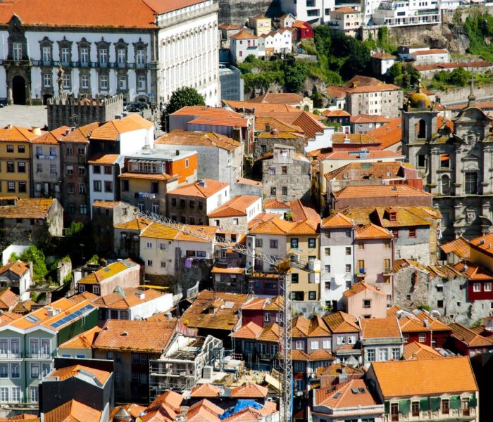 Widok miasta Porto z lotu ptaka - Portugalia