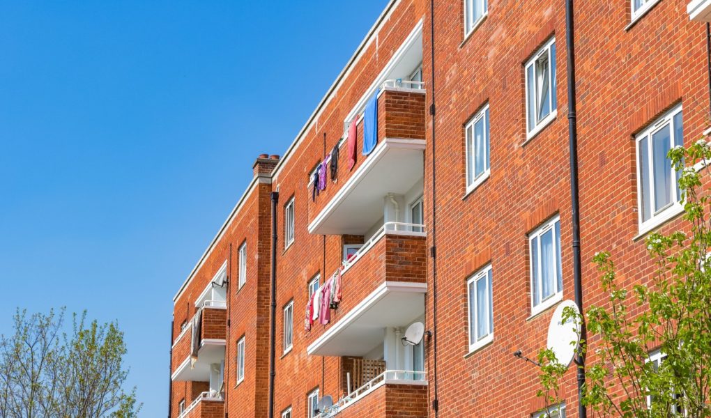 Blok mieszkalny komunalny we wschodnim Londynie